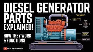diesel generator working principle|Diesel Generator Training, Parts and components and working .